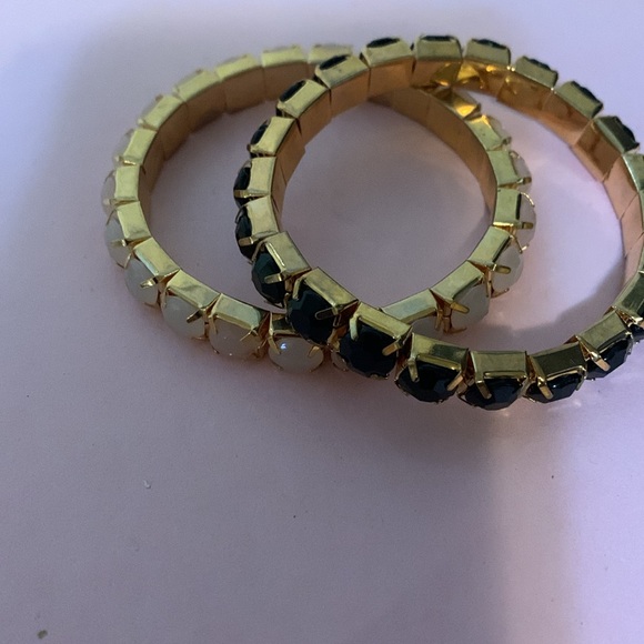 Two bracelets, stretch, pink and black - Picture 4 of 7